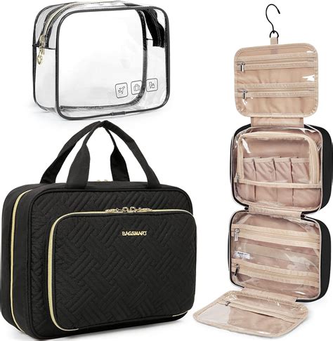 Amazon Bagsmart Toiletry Bag Hanging Travel Makeup Organizer With