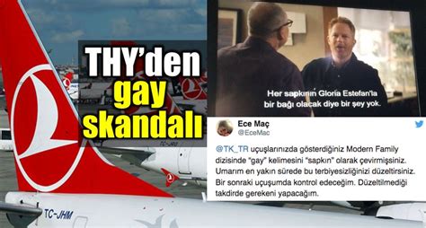 THY den skandal Gay kelimesini sapkın olarak çevirdi