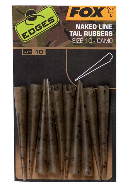 Fox Edges Camo Naked Line Tail Rubber Größe Stück