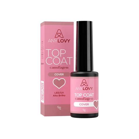 Top Coat Camuflagem Cover Nude G Anylovy Loja Talita Cardozo