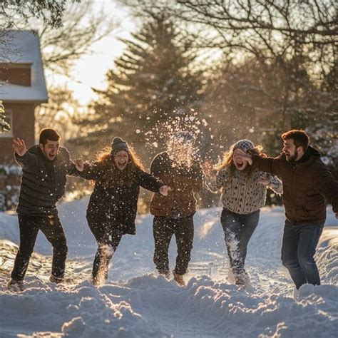Free Joyful Snowy Play Image Download At Stockcake