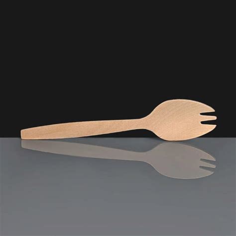 Wooden Spork Disposable Dessert Sporks For Event Catering