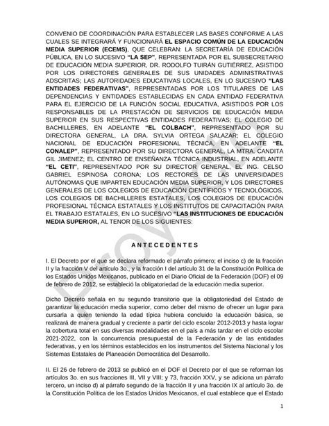 Pdf Convenio De Coordinaci N Que Para La Creaci N Uap Uaz Edu Mx