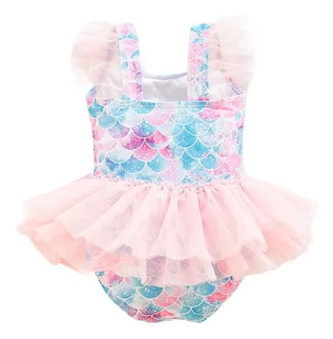 Ba Ador Sirena Chica Princesa Falda Bikini Cuotas Sin Inter S