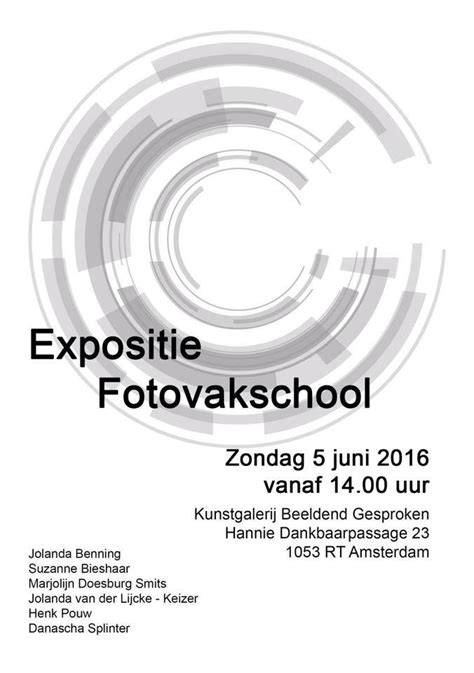 Fotovakschool Beeldend Gesproken Artotheek Galerie Podium