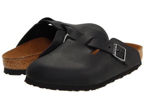 Birkenstock Boston Oiled Leather Unisex In Black Save 4 Lyst