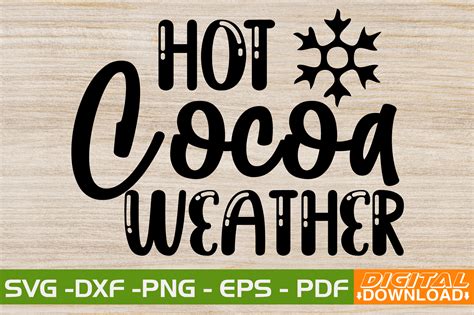 Hot Cocoa Weather Svg Design Graphic By Svgwow Creative Fabrica