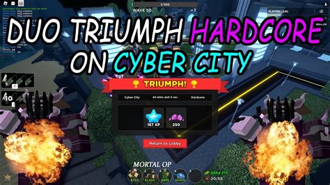 Outdated TDS Duo Hardcore Triumph On Cyber City Roblox Tower