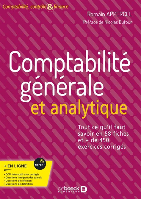 Comptabilité générale et analytique De Boeck Supérieur