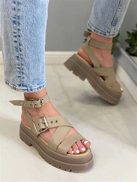 Sandale Din Piele Nude Raisa Mauri Ro