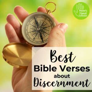 Best Bible Verses about Discernment - Master's Hand Collection