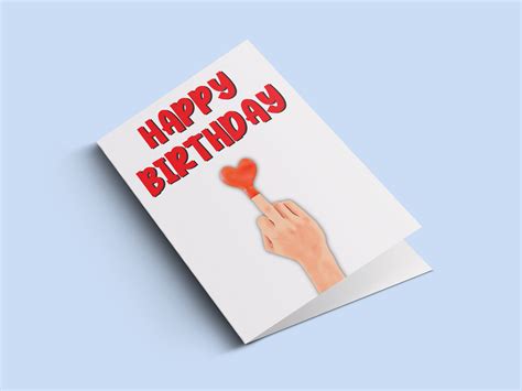 Middle Finger Birthday Card For Him Or Her Fuck You Birthday Etsy