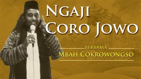 ngaji coro jowo bersama mbah cokro youtube