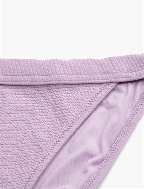 Mor Kadın Slim Kalıp Bikini Alt 2SAK00100BM Koton