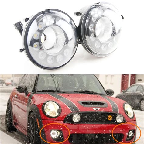 Pair Cree Chip Led Daytime Running Lights Fog Lamp Assembly Kit For