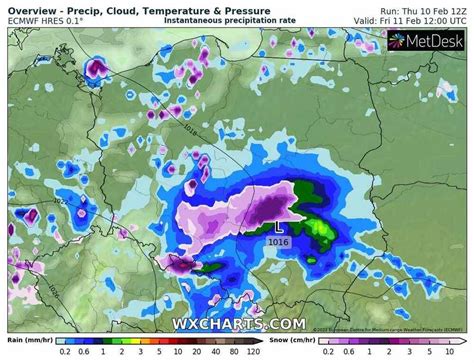 Pogoda na 11 lutego 2022 Deszcz i śnieg w Polsce Miejscami silny