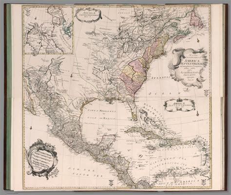 Composite Map Mappa Geographica Americae Septentrionalis Pars I Iv