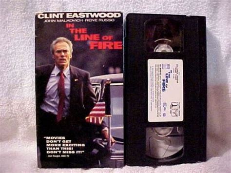 In The Line Of Fire VHS 1994 Clint Eastwood John Malkovich Rene Russo