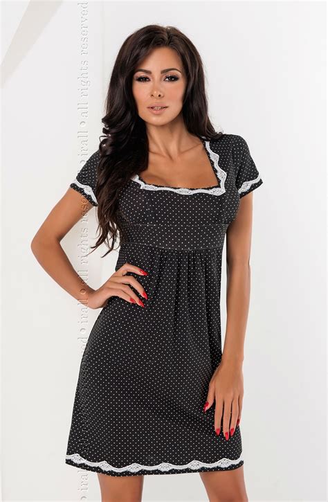 Irall Luba Nightdress Black Alterego Lingerie