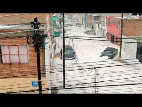 PUEBLA DESAPARECE ENTERRADA EN HIELO TRAS GRANIZADA Mira TODO LO