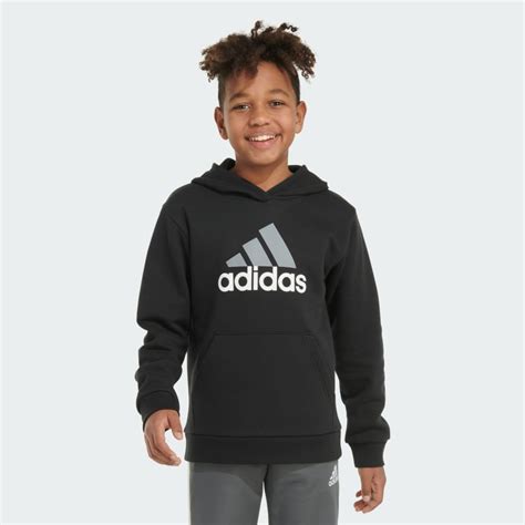 adidas Essentials Cotton Fleece Hooded Pullover - Black | Free Shipping with adiClub | adidas US