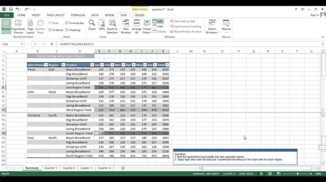 Microsoft Office Specialist Excel Q Adn A Youtube