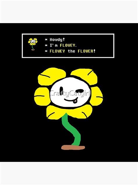 Undertale Flowey Canvas Print By Craftycatgirl Redbubble