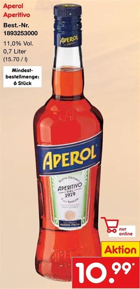 Aperol Aperitivo Liter Angebot Bei Netto Marken Discount