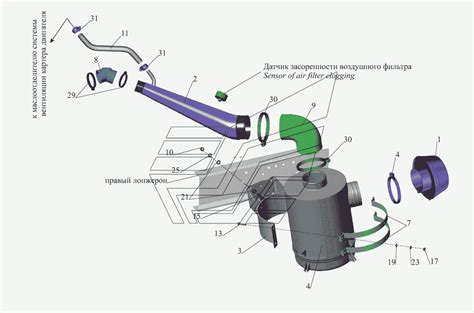 Крепление воздушного фильтра 437143-1109002 МАЗ-437043 (Зубренок ...