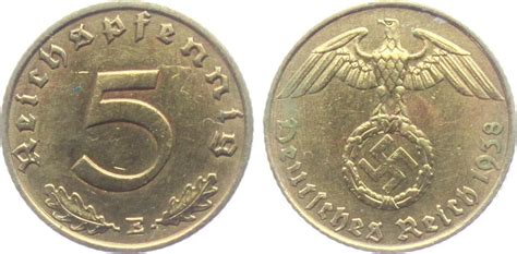 Drittes Reich E Reichspfennig Mit Hakenkreuz Ss Ma Shops