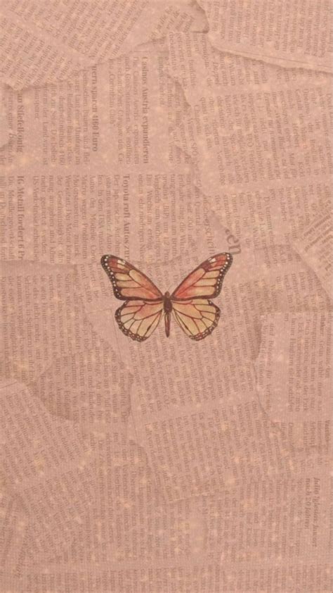 Brown Aesthetic Butterfly Wallpapers Wallpaper Cave