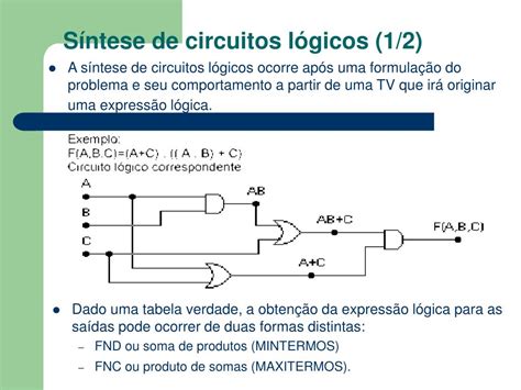 O Que Caracteriza Uma Expressão Lógica Em Circuitos Digitais - PPT - Portas e Funções Lógicas, Tabelas Verdade e Circuitos Lógicos ...
