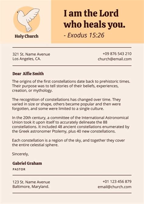 Free Church Letterhead Templates To Edit Wepik