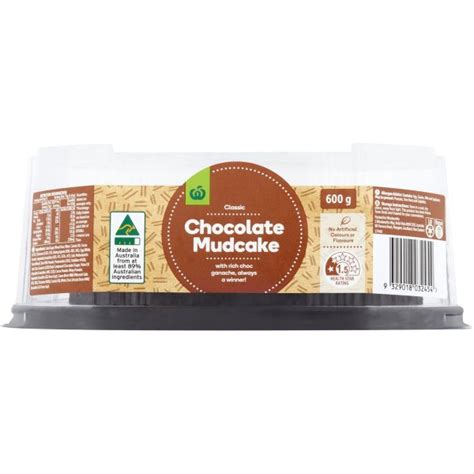 Woolworths Mud Cake Chocolate 600g | bunch