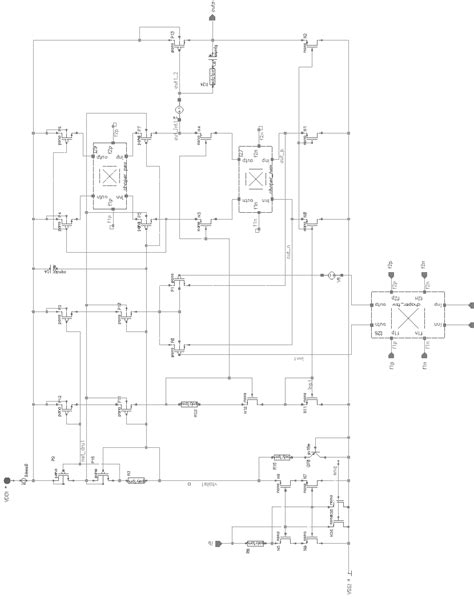 Schematics Of Two Stage Folded Cascode Amplifier With Class A Output