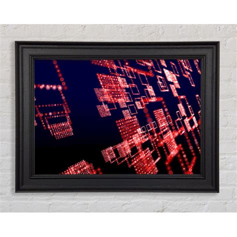 Perspections Gerahmtes Leinwandbild Red City Lights Wayfair De