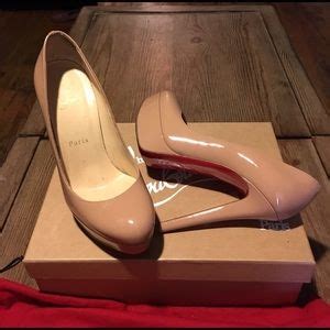 Christian Louboutin Shoes Christian Loubotin Nude Heels Patent