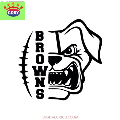 Cleveland Browns SVG logo, Browns SVG, Love Browns SVG, Cricut file