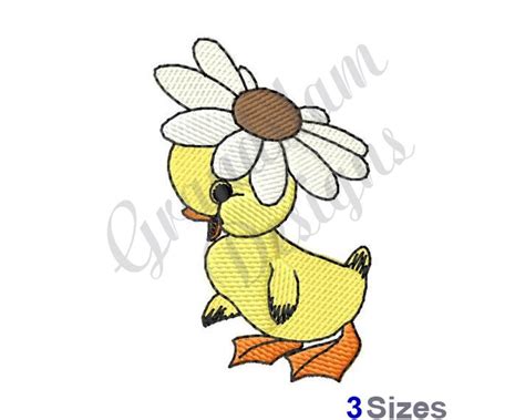 Daisy Duck Machine Embroidery Design Etsy