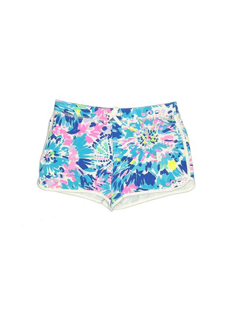 Lilly Pulitzer Floral Blue Shorts Size 12 54 Off Thredup