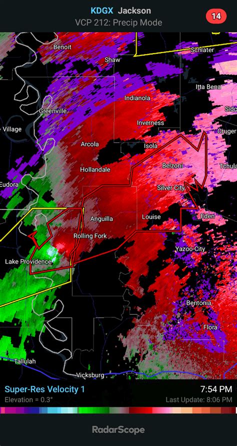 Tornado Emergency For Belzoni Ms Rolling Fork Ms And Anguilla Ms Until
