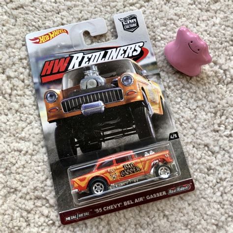 Hot Wheels Premium Chevy Bel Air Gasser Hw Redliners Bad Gasser Shopee Malaysia