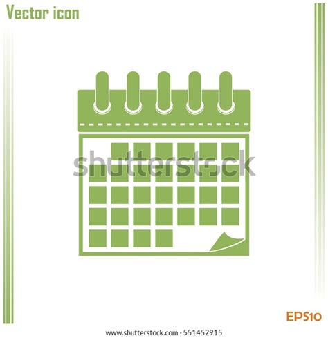 Vector Illustration Calendar Icon Stock Vector Royalty Free 551452915