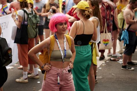 Participant Of Street Parade Of The Christopher Street Day Csd Gay Pride Lgbt Editorial