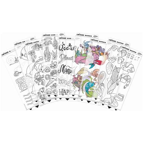 MAPED CREATIV Lumi Board Mermaid S World Creative Developer Drawing Set