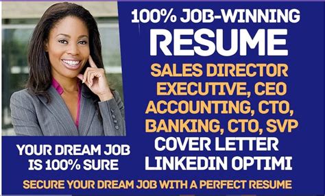 I Will Write A Ceo Executive Resume Sales Director Vp Svp Cto And