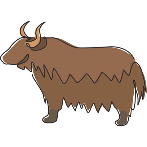 Premium AI Image | Cute cartoon Yak drawing stock illustratio