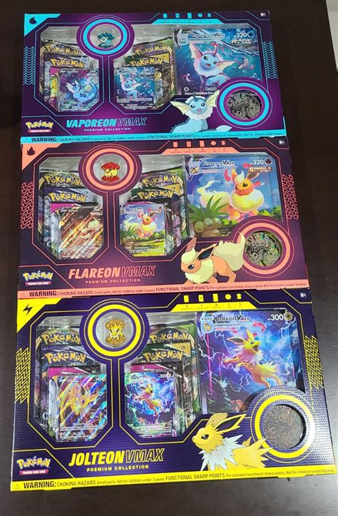 Free Pos Ready Eevee Evolution Vmax Vaporeon Vmax Jolteon Vmax Flareon Vmax Premium