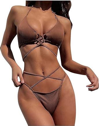 Xinmingren Bikini Damen Set Push Up Damen Bikini Set Triangel Bikini