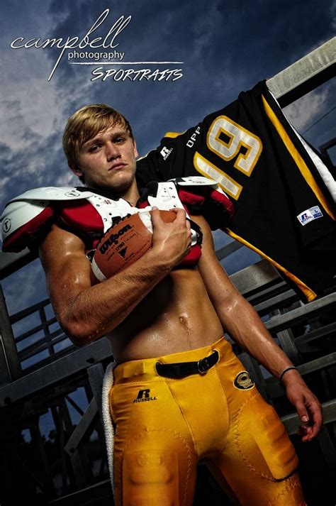 High School Football Senior Boys Senior Athlete Football Portrait